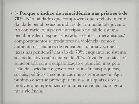 A Favor Da Redução Da Maioridade Penal Argumentos