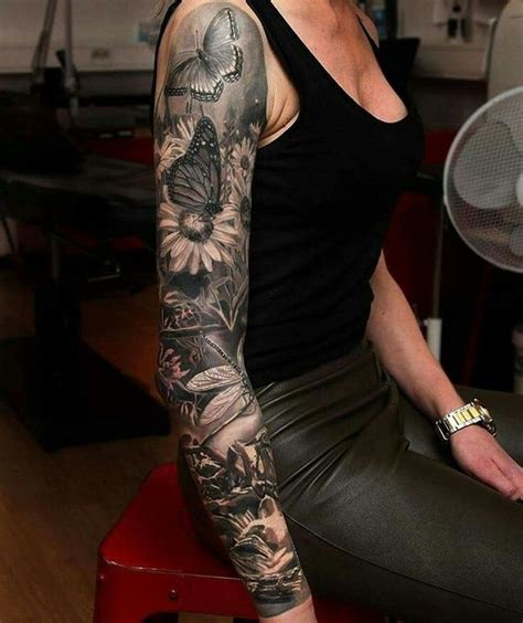 25 Female Sleeve Tattoo Designs And Ideas Entertainmentmesh