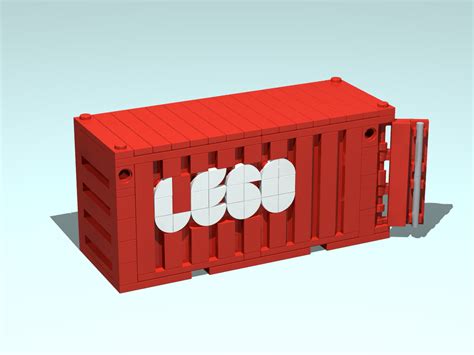 Lego Moc Shipping Container 20 Ft 16 Stud Bricks By Phlattax