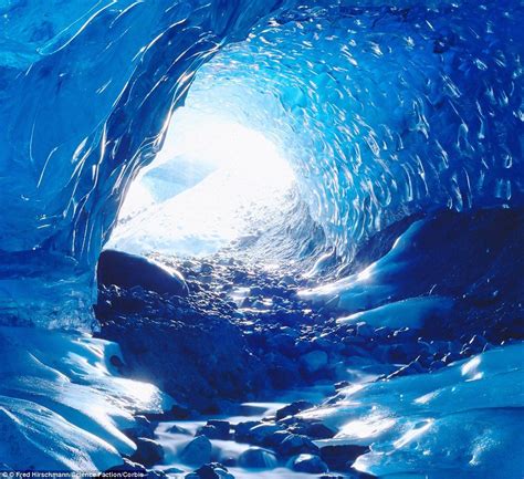 Power And Beauty The Stunning Ice Caves Lying Deep Beneath Alaskas
