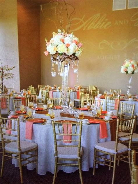 Pin By Dana Hacman On Coralpink Coral Wedding Decorations Coral