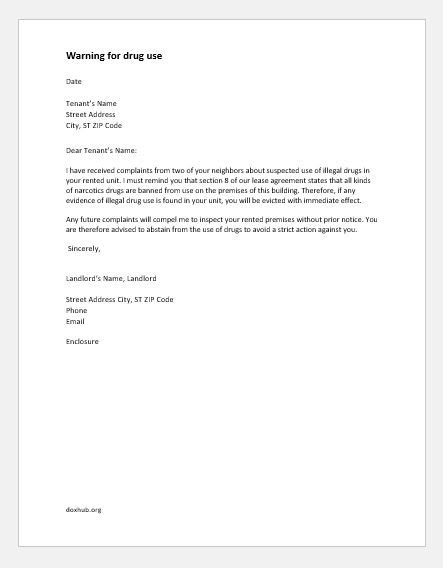 The organisation is fictitious but the message is real. Sample Letter Banning Someone From Premises