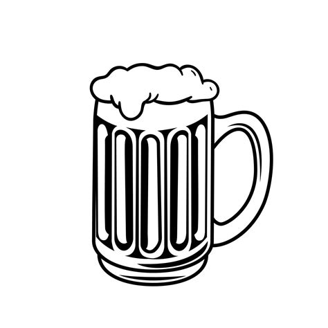 Bier Symbol Vektor Satz Bar Illustration Zeichen Sammlung Alkohol