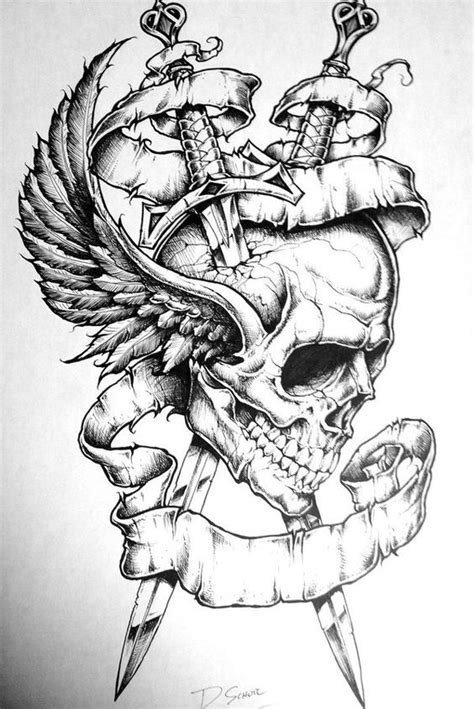 Desenhos De Caveiras Para Tatuagem Tatuagens Ideias Skull Tattoo