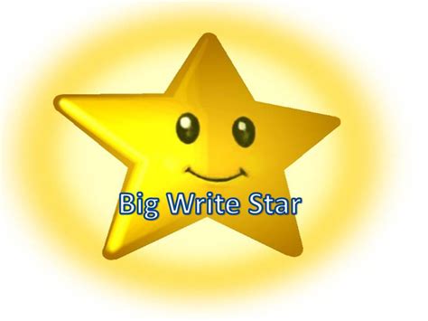 Year 2 Blog Spot Big Write Star Of The Week