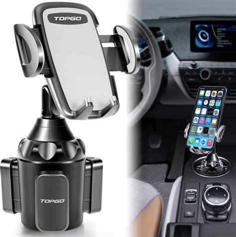 Upgraded Car Cup Holder Phone Mount Adjustable Automobile Cup Holder