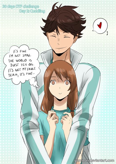 Otp Challenge Day 2 Cuddling Oihana By Yuminari Haikyuu Anime
