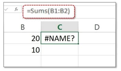 Excel Error In Formula And How To Correct It Yodalearning