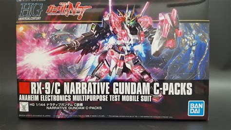 1144 Hguc Narrative Gundam C Packs Unboxing Hobbylinktv