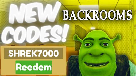 New All Working Codes For Shrek In The Backrooms In April 2023 Roblox