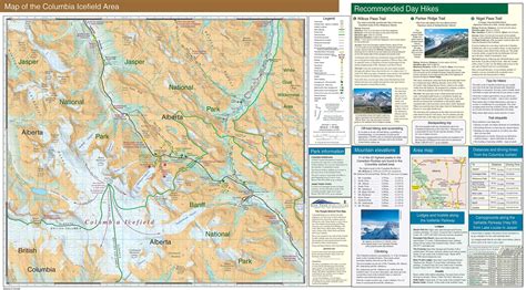 Columbia Icefield Map Jasper National Park