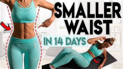 SMALLER WAIST And LOSE BELLY FAT In 14 Days Home Workout YouTube