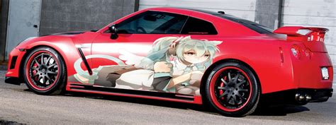 sexy anime girl colored side vinyl anime car graphics graphics car wrap full