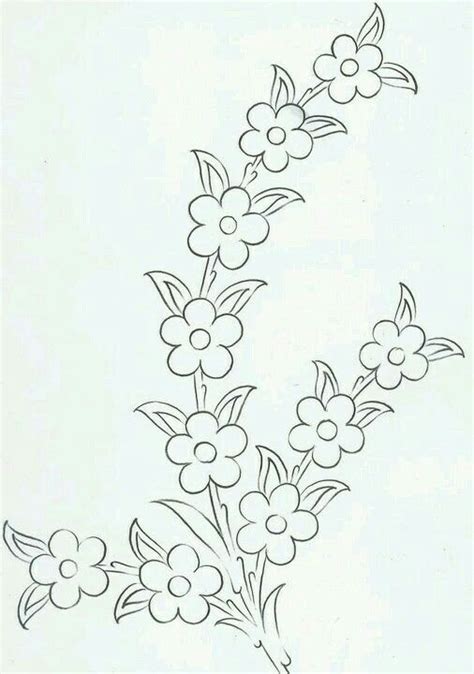 Dibujos De Flores Para Bordar Manteles