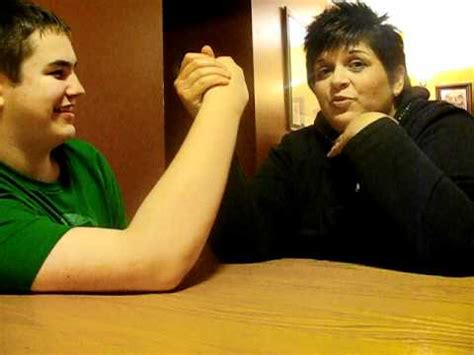 Mother And Son Arm Wrestling Showdown Youtube