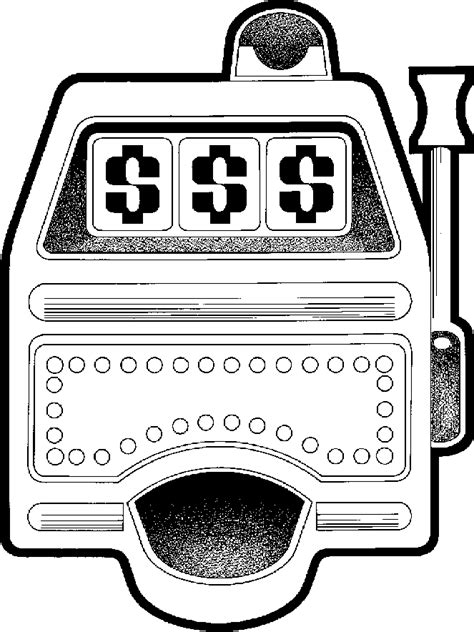 Slot Machine Clipart Black And White Flower