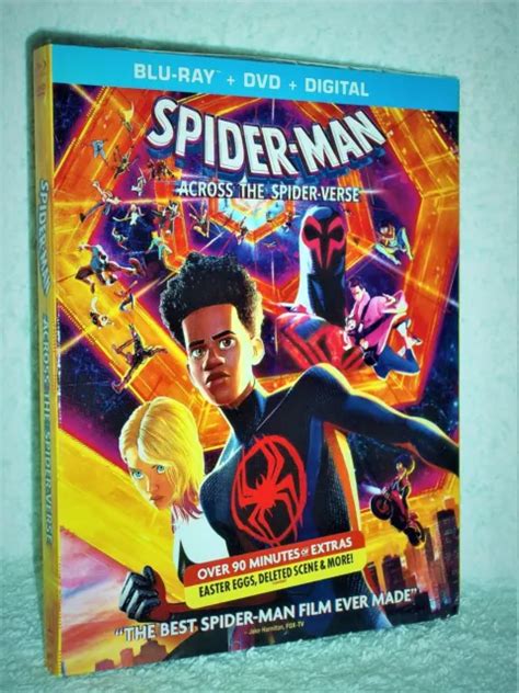 SPIDER MAN ACROSS THE Spiderverse Blu Ray DVD 2023 Animated Shameik