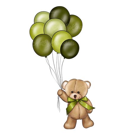 Baby Shower Verde, Baby Boy Shower, Teddy Bear Clipart, Tedy Bear