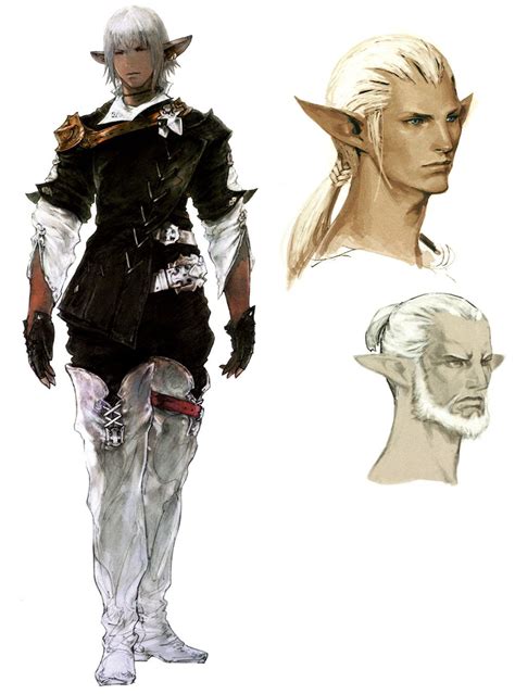 Elezen Male From Final Fantasy Xiv A Realm Reborn Illustration