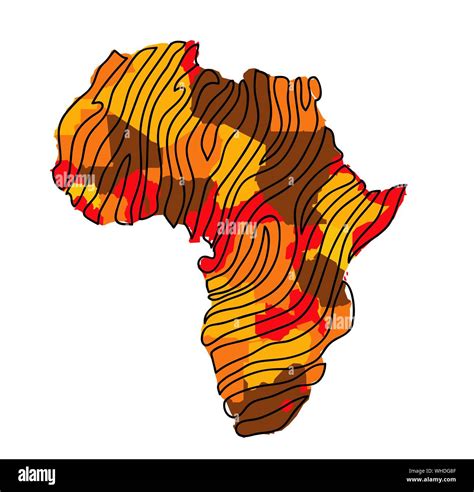 Africa Map Vector Illustration Stock Vector Image And Art Alamy