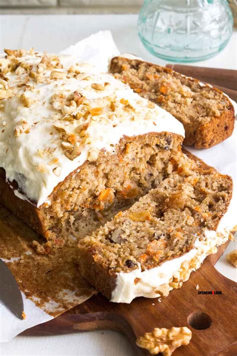Super Moist Carrot Cake Loaf With Cream Cheese Frosting Recipe