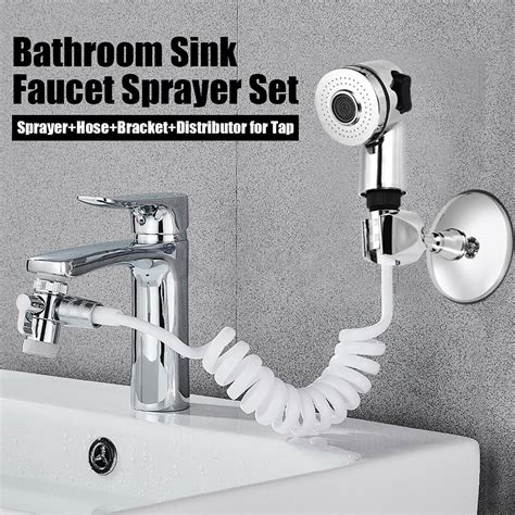 Bathroom Sink Faucet Sprayer Water Tap Extension Nozzle Shower Set
