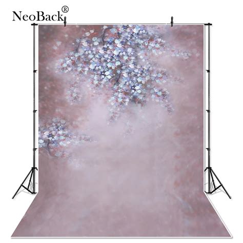 ﻿buy Neoback Spring Lotus Floral Thin Vinyl Backdrops Photo Backgrounds