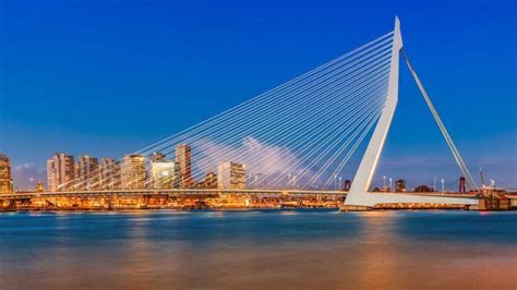 Erasmus Bridge In Rotterdam The Netherlands Heavenly Holland