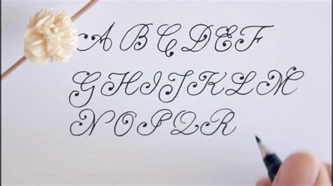 How To Write In Calligraphy Cursive Fancy Letters For Beginners Youtube
