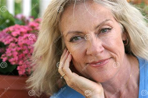 mature blond beauty confident stock image image of middle confidence 632271