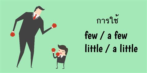 การใช้ Few A Few Little และ A Little Much English