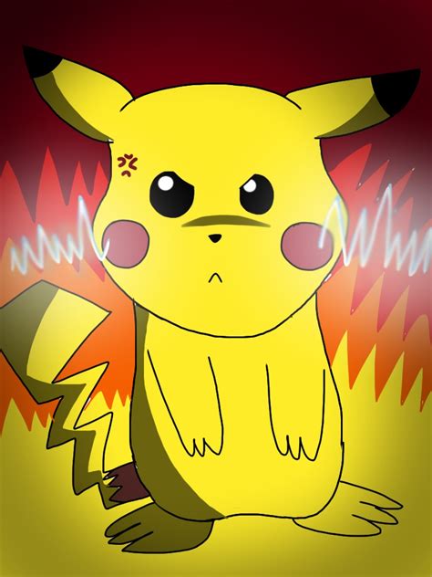 Angry Pikachu By Kareena08 On Deviantart