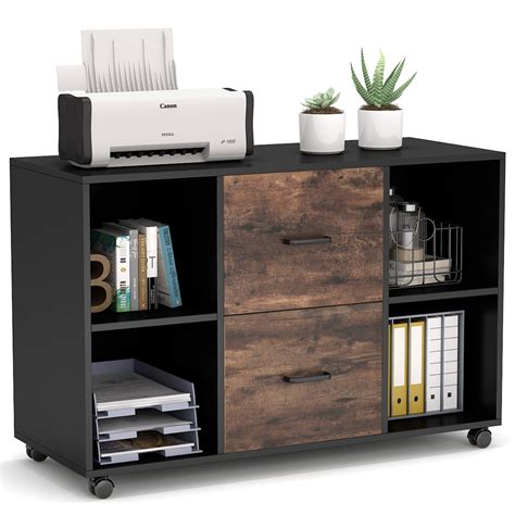 Buy Tribesigns 2 Drawer File Cabinet Large Mobile Lateral Filing