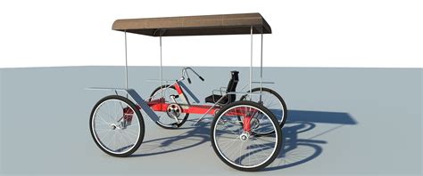 4 Wheel Bike Plans Diy Pedal Car Quad Cycle Rickshaw Pedicab Build Your