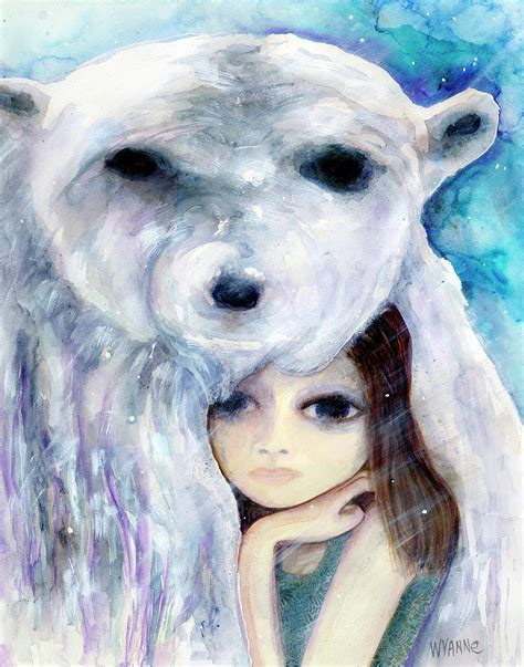 Big Eyed Girl Solitude Painting By Wyanne