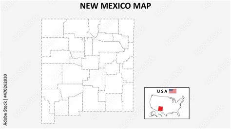 New Mexico Map State And District Map Of New Mexico Political Map Of
