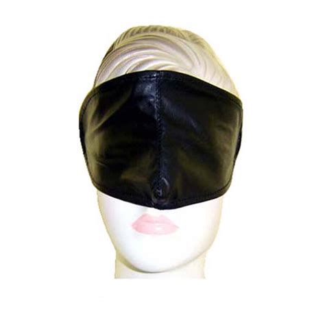 Leather Wide Eyes Mask Patch Bondage Sexy Blindfold Flirt Sex Toys For
