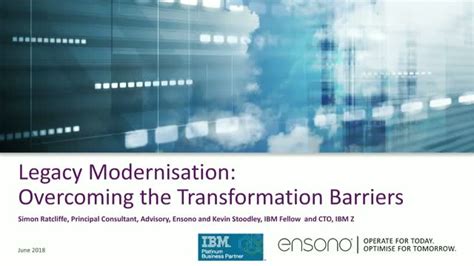 Legacy Modernisation Overcoming The Transformation Barriers