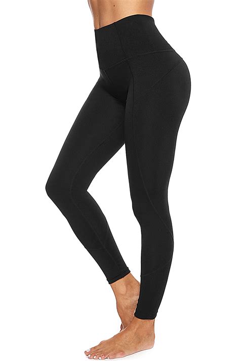 SEASUM High Waist Yoga Pants For Women Tummy Control Athletic Yoga Leggings Tights Workout Gym