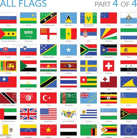All World Flag Icons Illustration Stock Illustration Download Image