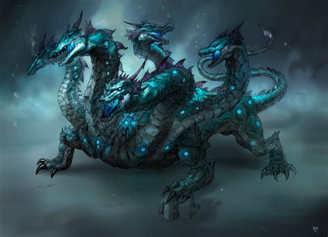 Ice Hydra By Henrique Dld Rimaginarybeasts
