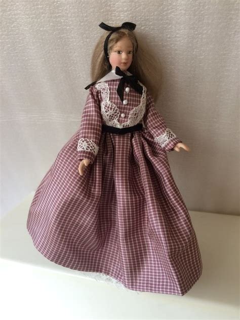 112th Hand Made Porcelain Doll Beth March Little Women Miniature