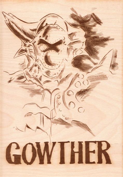 Seven Deadly Sins Gowther Wooden Wanted Poster