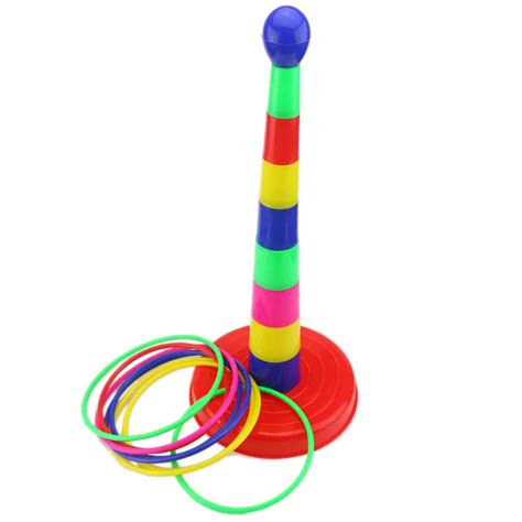 Ogrmar 18 Colorful Plastic Sport Ring Toss Game Set For Kids Buy