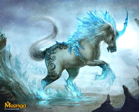 Unicorn Creator Of Ice By ~na V On Deviantart Mythical Creatures