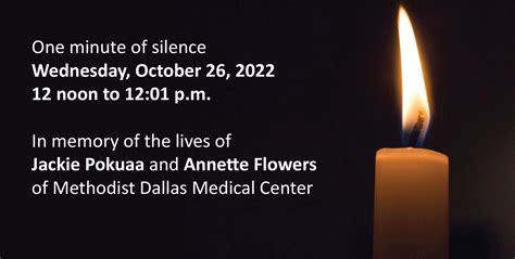 DFWHC and the hospitals of North Texas announce one minute of silence