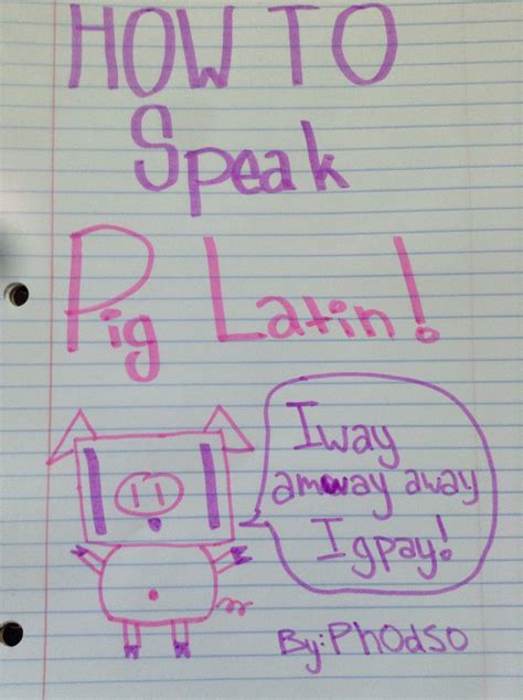 How To Speak Pig Latin 6 Steps With Pictures Instructables