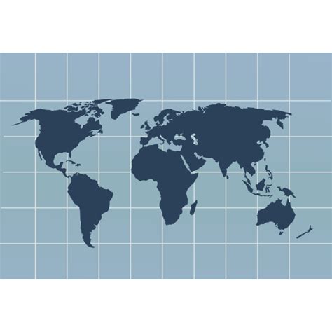 World Map With Grid Vector Image Free Svg