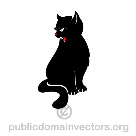 Black Cat Graphics Royalty Free Stock Vector Clip Art