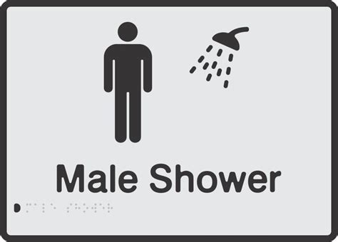 Male Shower Sign Au Sign Male Shower